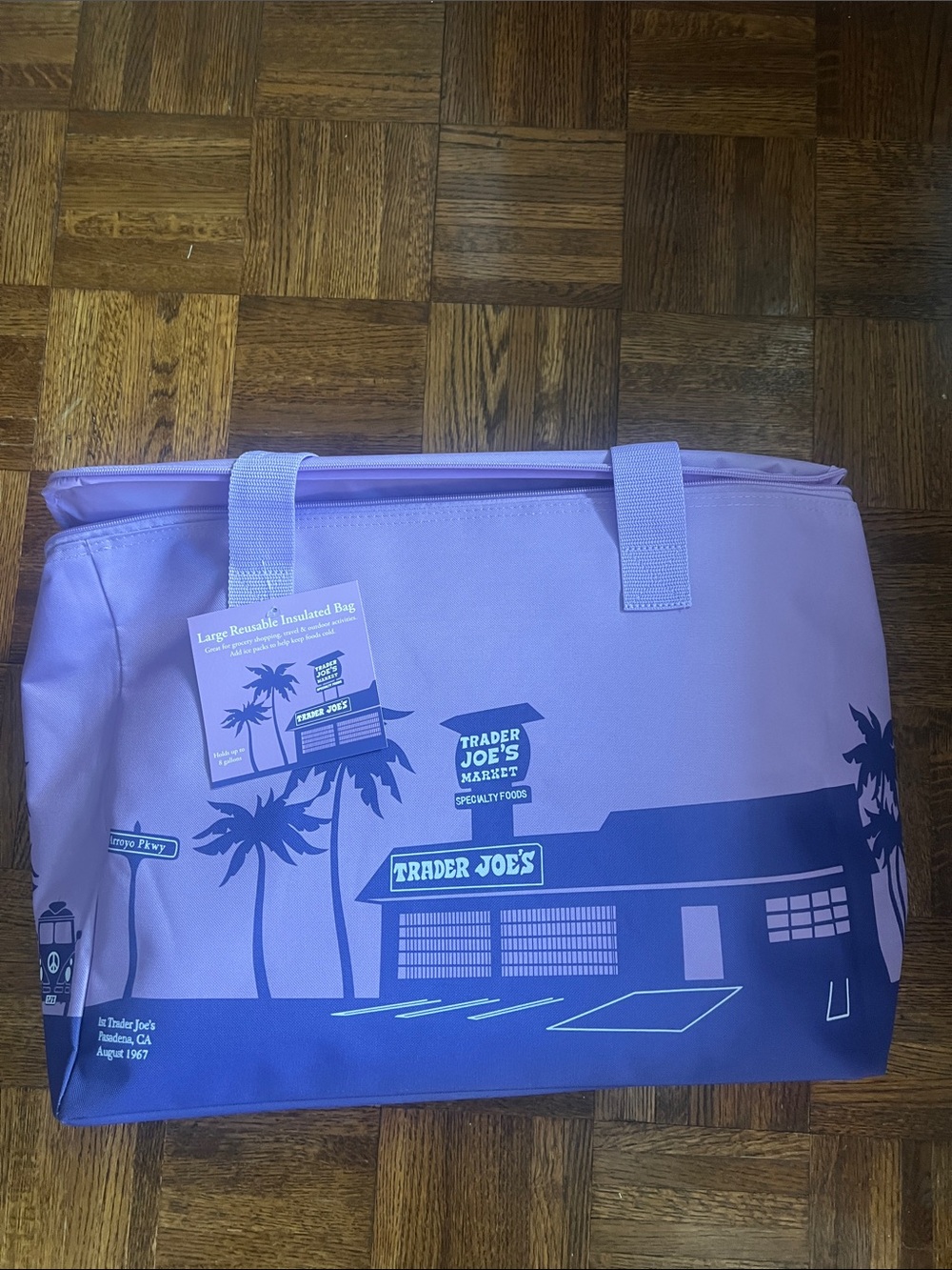 Trader Joe’s Purple Reusable Insulated Tote Bag